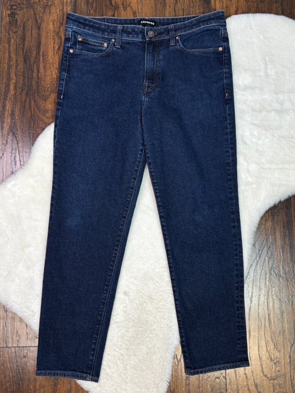 Express Jeans 33x30 Athletic Slim‎ Dark Wash Stretch